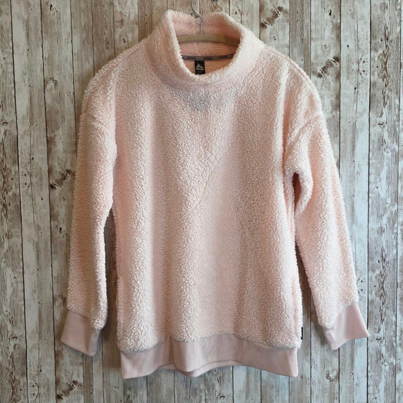 Women's RBX Pullover Sweatshirt Size S Pink Fleece - Picture 1 of 8